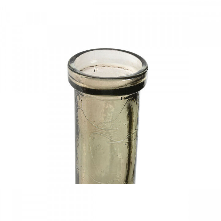 Vaso Home ESPRIT Taupé Vetro riciclato 26,5 x 26,5 x 75 cm