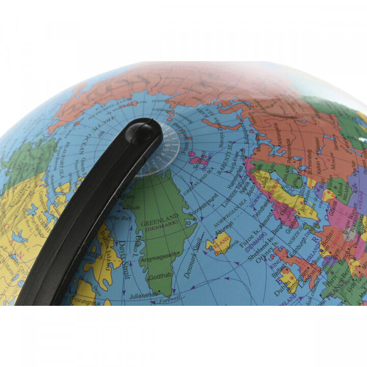 Globo Terraqueo Home ESPRIT Azul Negro Multicolor PVC Aluminio 33 x 32 x 41 cm