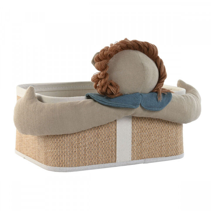 Set de basket Home ESPRIT Vert Naturel 40 x 32 x 27 cm 2 Pièces