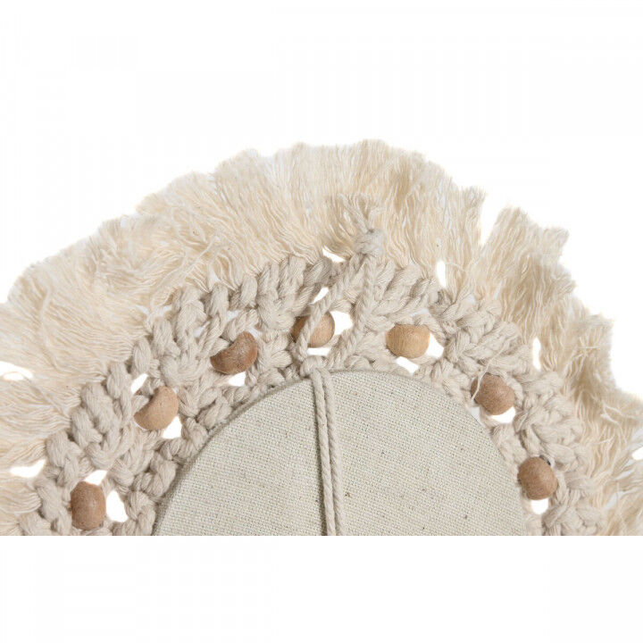 Miroir mural Home ESPRIT Blanc Boho 20 x 1 x 20 cm (3 Pièces)