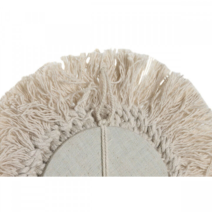 Set spiegels Home ESPRIT Wit Boho 20 x 1 x 20 cm (3 Onderdelen)