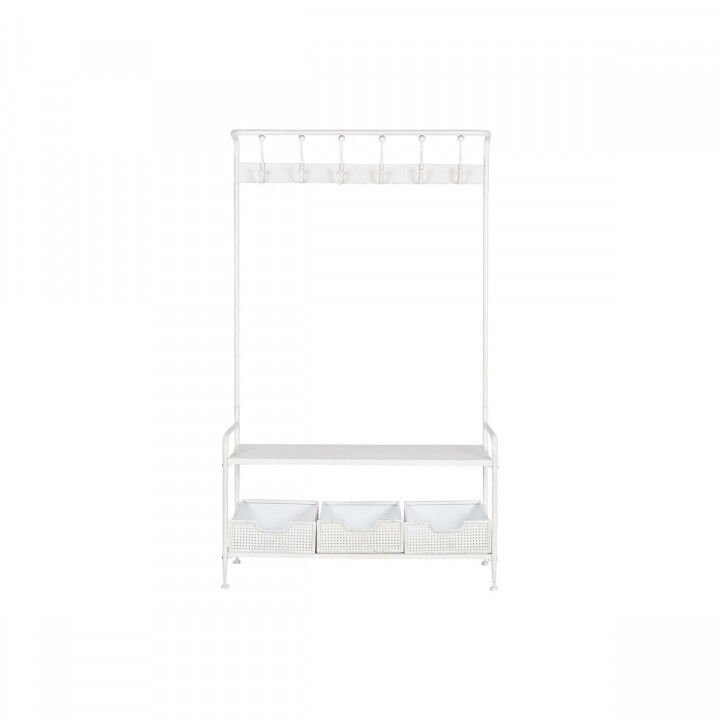 Porte-manteaux avec étagères Home ESPRIT Blanc Métal Loft 110 x 36 x 186 cm