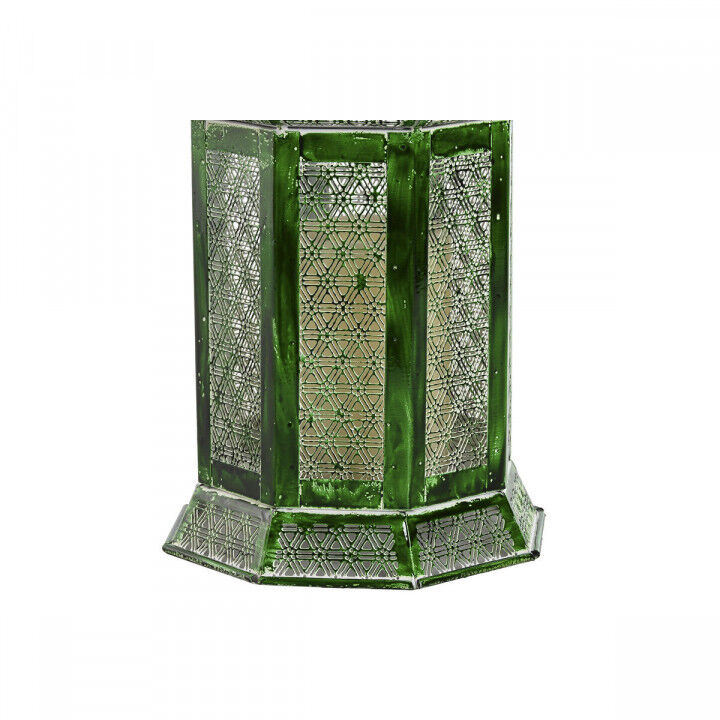 Lantaarns Home ESPRIT Groen Metaal Orientaals 23 x 23 x 57 cm (2 Onderdelen)