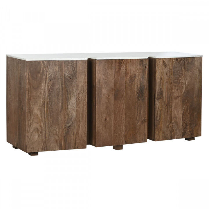 Credenza Home ESPRIT Bianco Marrone Marmo Legno di mango 162,5 x 47 x 76 cm