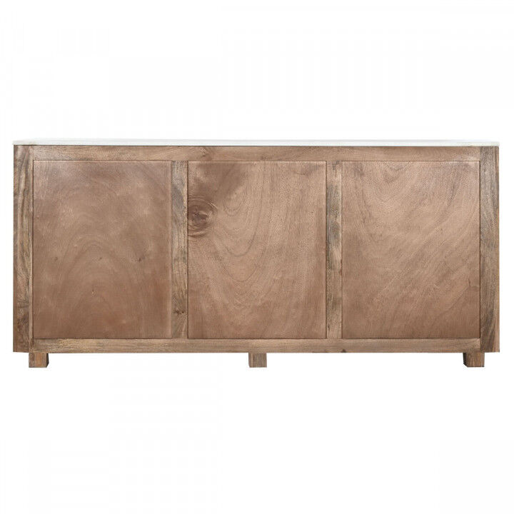 Credenza Home ESPRIT Bianco Marrone Marmo Legno di mango 162,5 x 47 x 76 cm