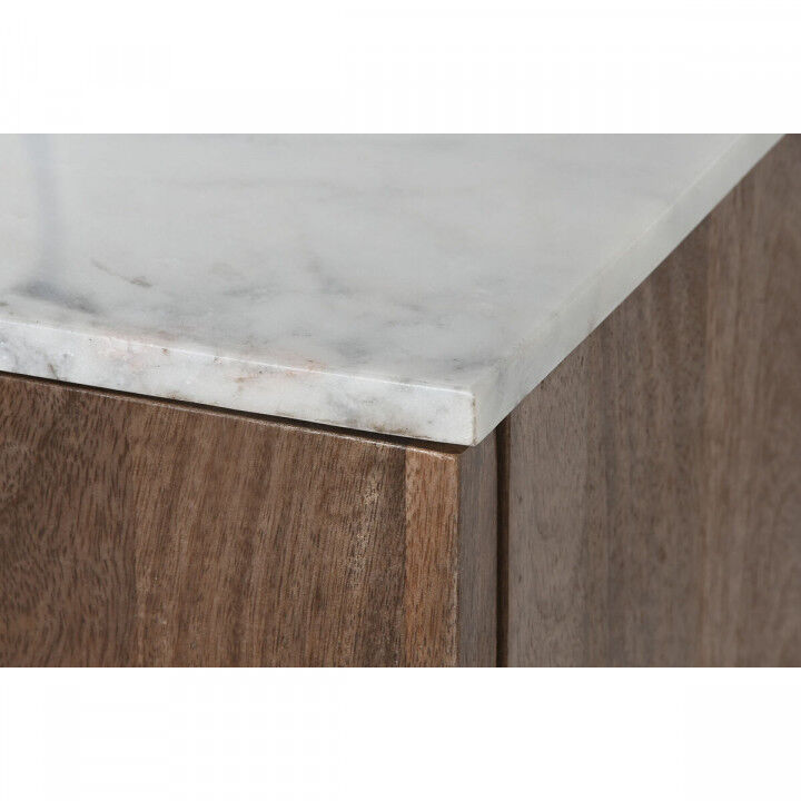 Anrichte Home ESPRIT Weiß Braun Marmor Mango-Holz 162,5 x 47 x 76 cm