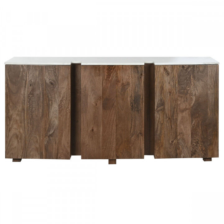 Sideboard Home ESPRIT White Brown Marble Mango wood 162,5 x 47 x 76 cm