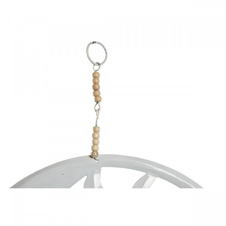 Dekoration zum Aufhängen Home ESPRIT Blau Weiß Grau Rosa Eisen Mond Sonne 33 x 1 x 77 cm (4 Stück)