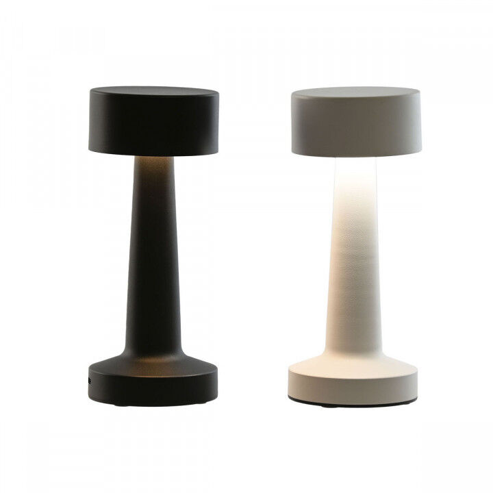 Tischlampe Home ESPRIT Weiß Schwarz 9 x 9 x 21 cm (2 Stück)