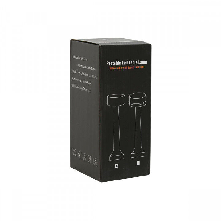 Lampada da tavolo Home ESPRIT Rame Dorato Argentato 9 x 9 x 21 cm (3 Unità)