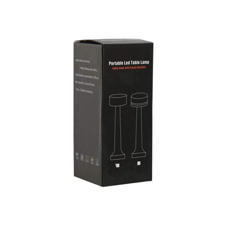 Tischlampe Home ESPRIT Weiß Schwarz 9 x 9 x 24 cm (2 Stück)