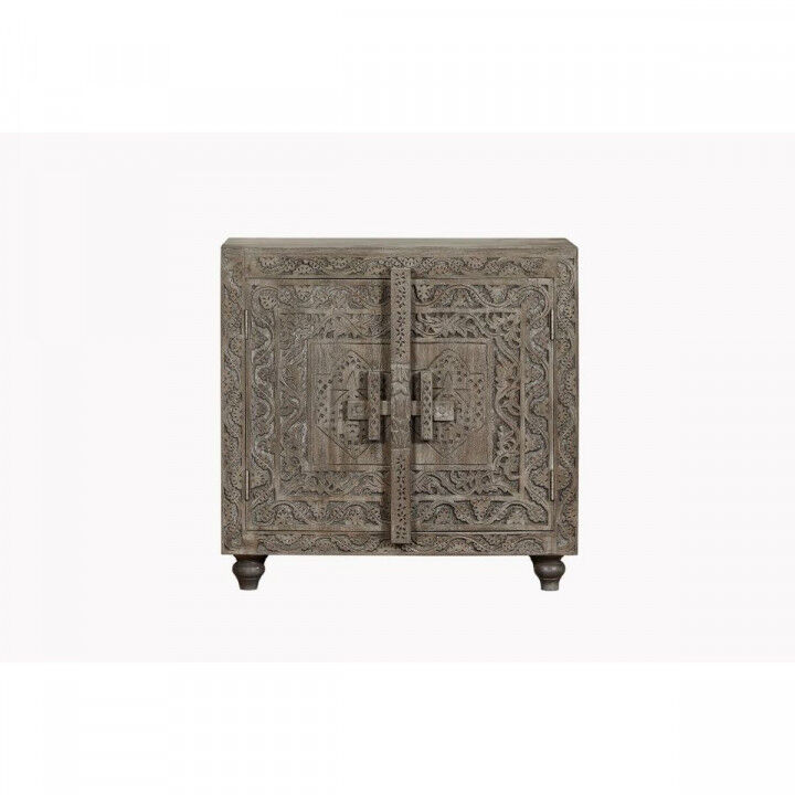 Aparador Home ESPRIT Gris Marrón claro Madera 91,5 x 40 x 90 cm