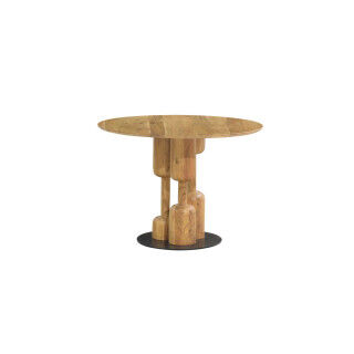 Esstisch Home ESPRIT Metall Akazienholz 106 x 106 x 76 cm