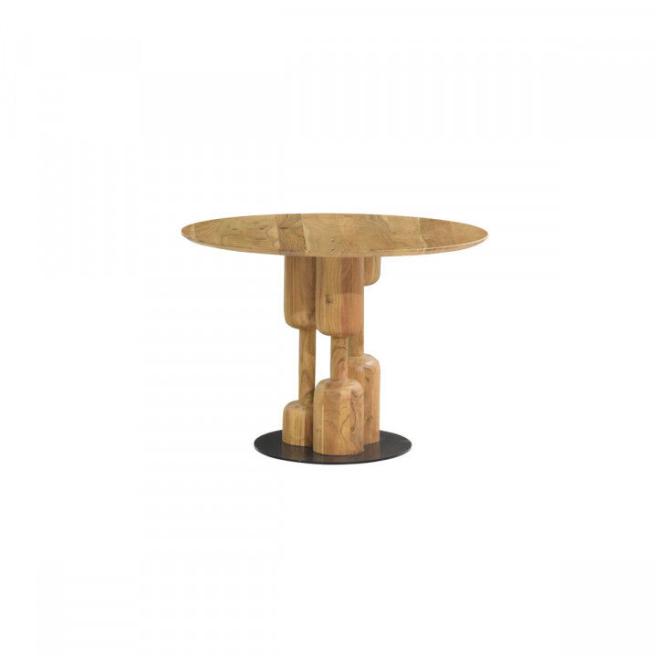 Esstisch Home ESPRIT Metall Akazienholz 106 x 106 x 76 cm