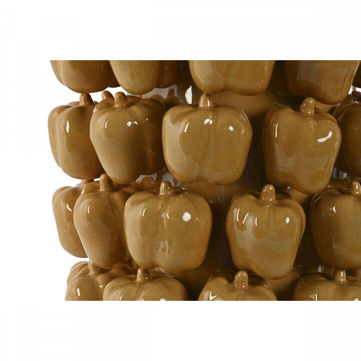 Vaso Home ESPRIT Giallo Senape Ceramica Gres Tropicale 25 x 25 x 38 cm