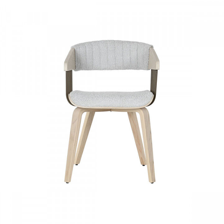 Esszimmerstuhl Home ESPRIT Grau Polyester Holz 51 x 55 x 76,5 cm