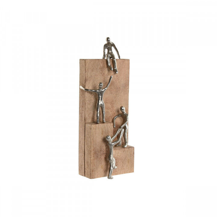 Decorative Figure Home ESPRIT Brown Silver Natural 15 x 10 x 39 cm