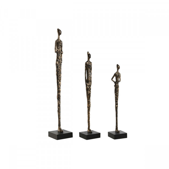 Decorative Figure Home ESPRIT Black Dark grey Modern Persons 11,5 x 11,5 x 70 cm