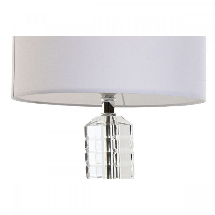 Tischlampe Home ESPRIT Weiß Kristall 50 W 220 V 25 x 25 x 42 cm