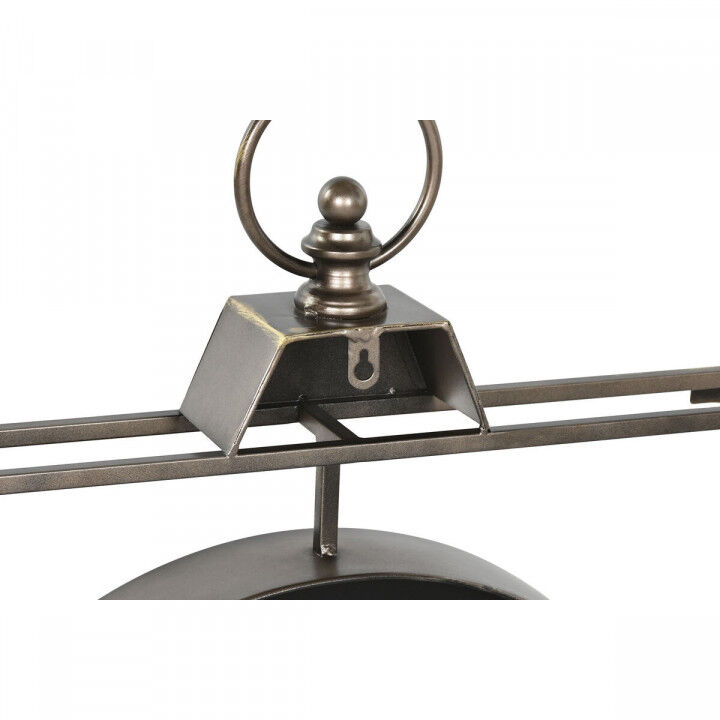 Muurklok Home ESPRIT Zwart Gouden Kristal Ijzer 60 x 9 x 80 cm