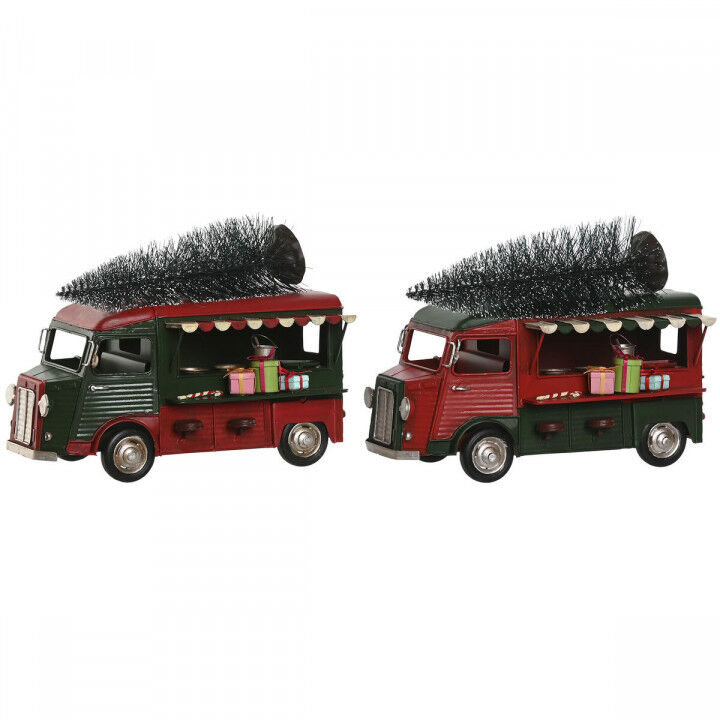 Décorations de Noël Home ESPRIT Rouge Vert 26 x 14,5 x 20 cm (2 Unités)