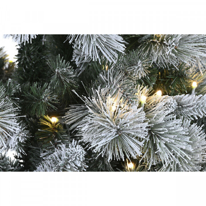 Albero di Natale Home ESPRIT Verde PVC Metallo Nevoso 96 x 96 x 150 cm