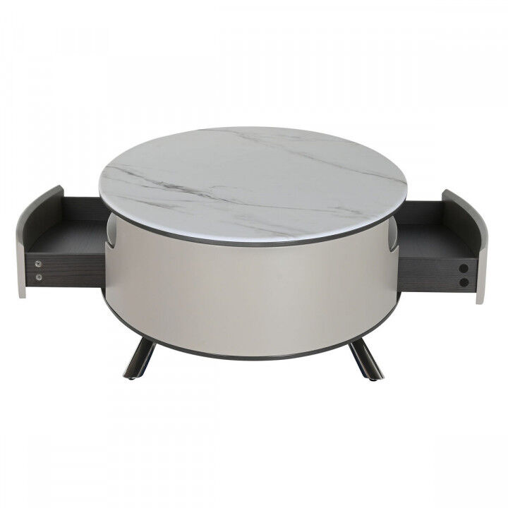 Mesa de Centro Home ESPRIT Blanco Beige 140 x 75 x 40 cm