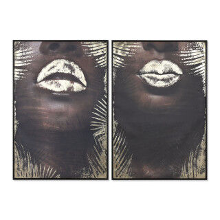 Leinwand Home ESPRIT polystyrol Leinwand 83 x 4 x 123 cm