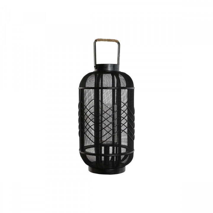 Bougeoir Home ESPRIT Noir Métal 25,5 x 25,5 x 46,5 cm