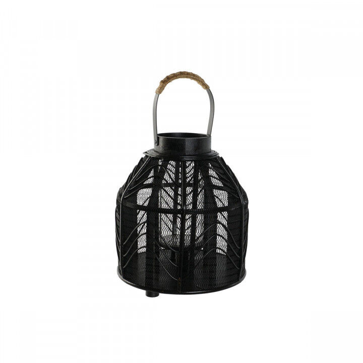 Portacandele Home ESPRIT Nero Metallo 26,5 x 26,5 x 28 cm