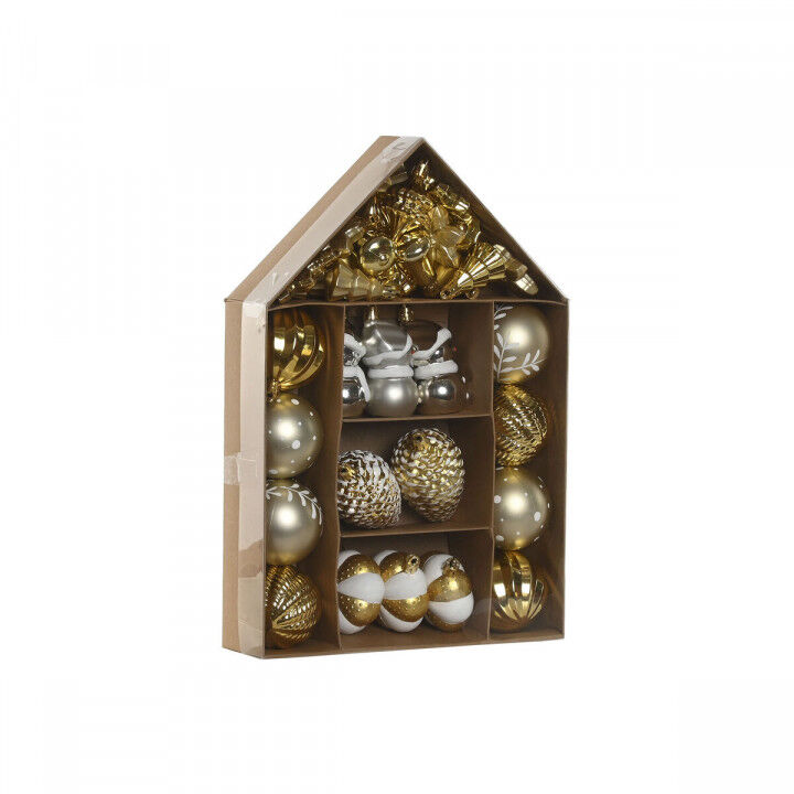 Kerstballen Home ESPRIT Gouden PVC 24 x 6 x 35 cm