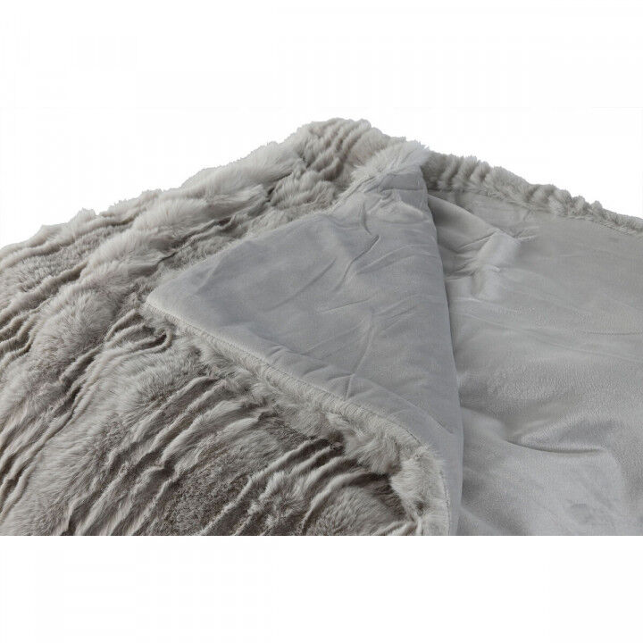 Blanket Home ESPRIT Light grey 220 x 240 x 1 cm