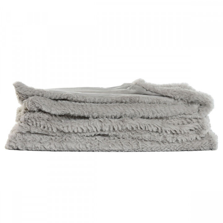 Coperta Home ESPRIT Grigio chiaro 220 x 240 x 1 cm