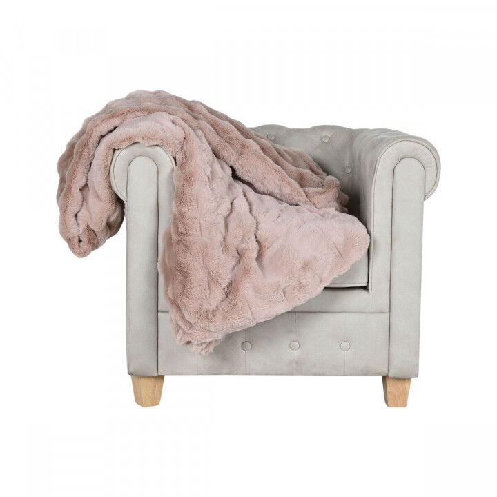 Deken Home ESPRIT Licht Roze 220 x 240 x 1 cm