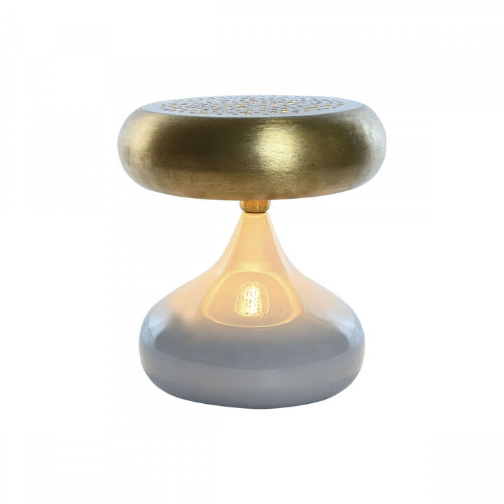 Lampada da tavolo Home ESPRIT Grigio Dorato Metallo 4 W 220 V 36 x 36 x 37,5 cm