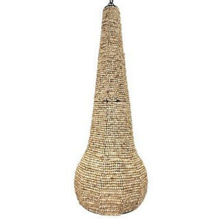 Lampadario Home ESPRIT Naturale Legno Metallo 50 W 36,5 x 36,5 x 174,5 cm