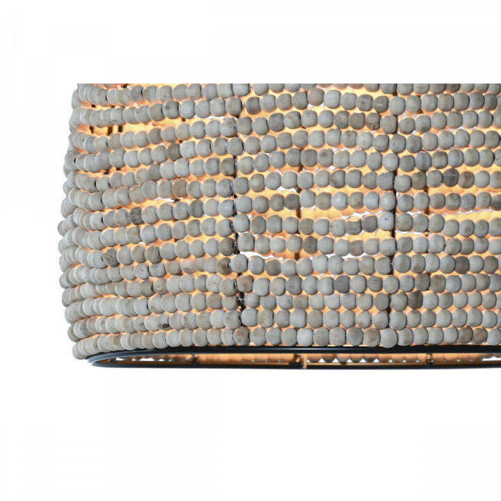 Lampadario Home ESPRIT Naturale Legno Metallo 50 W 36,5 x 36,5 x 174,5 cm