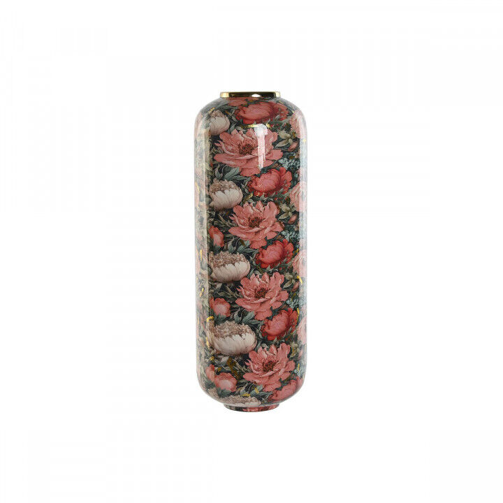 Vaso Home ESPRIT Multicolore Rosa Metallo 25 x 25 x 69,3 cm