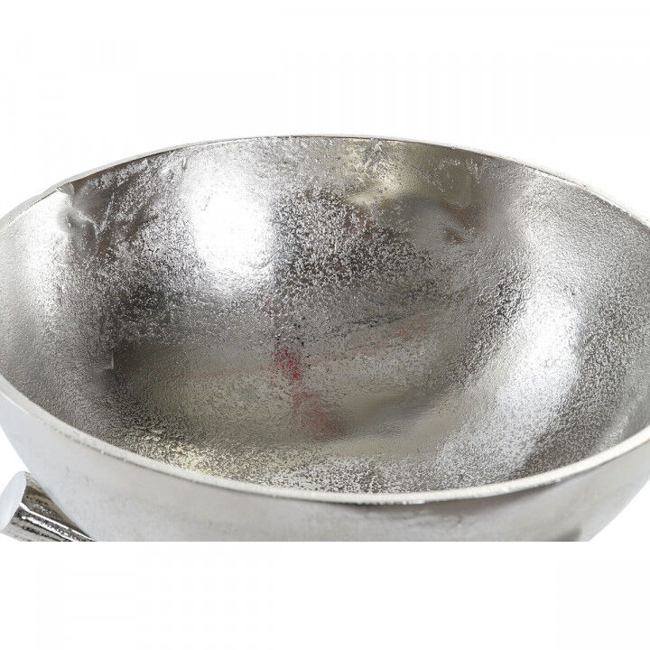 Centro de Mesa Home ESPRIT Plateado Aluminio 30 x 30 x 28 cm