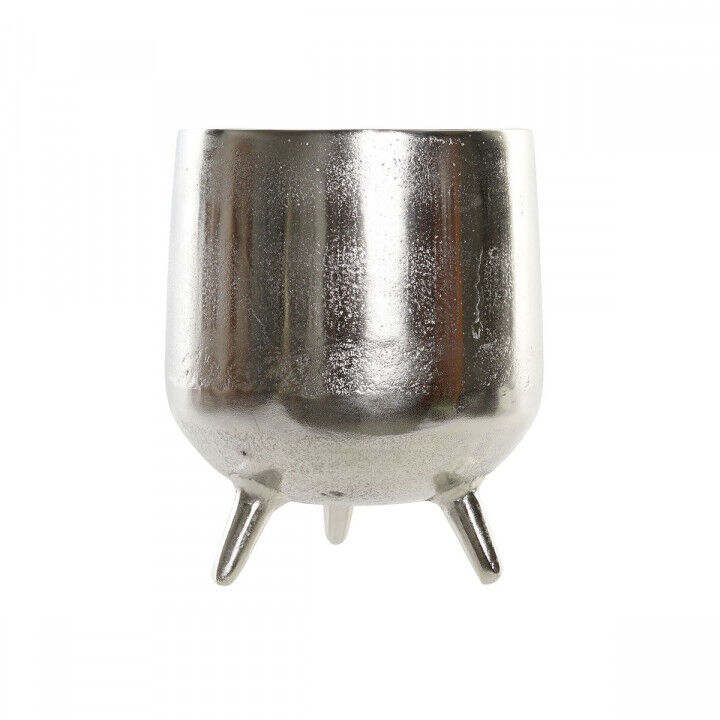 Centre de Table Home ESPRIT Argenté Aluminium 21 x 21 x 25 cm