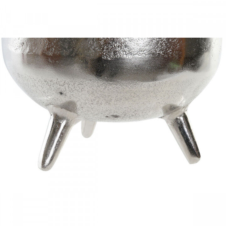 Middenstuk Home ESPRIT Zilverkleurig Aluminium 21 x 21 x 25 cm