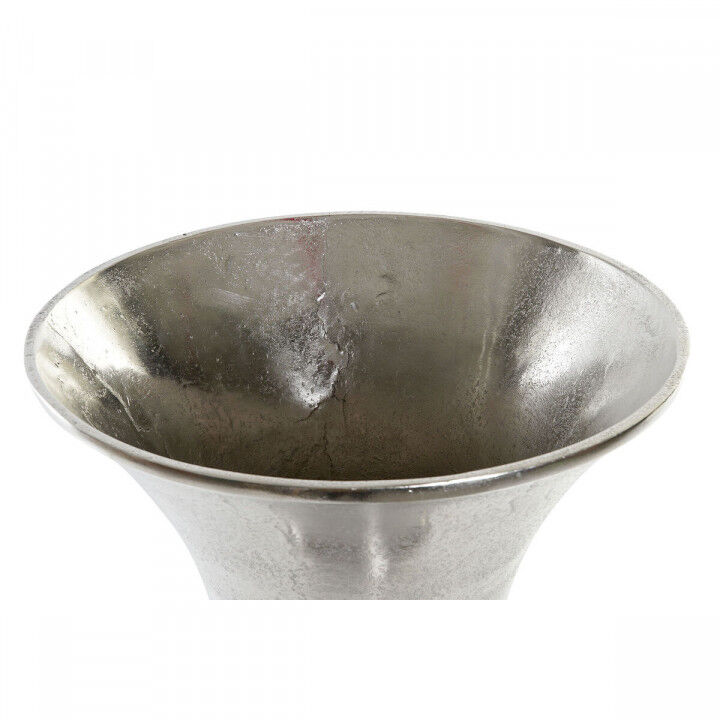 Vase Home ESPRIT Argenté Aluminium Moderne Verre 28,5 X 28,5 X 61,5 cm