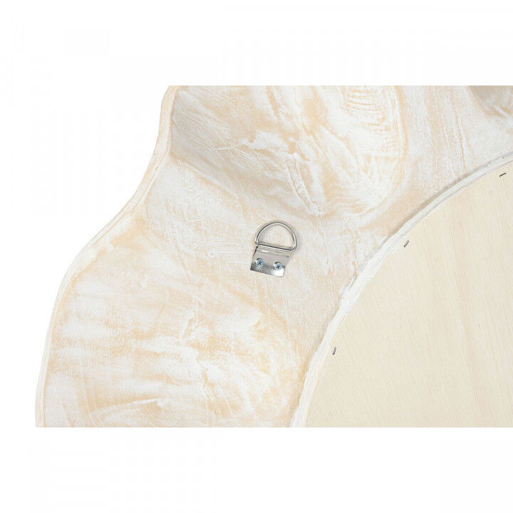 Wandspiegel Home ESPRIT Weiß Decapé Schnitzerei 76 x 7 x 76 cm