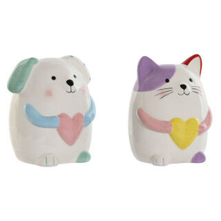 Sparbüchse Home ESPRIT Dolomite 13 x 12 x 19 cm (2 Stück)