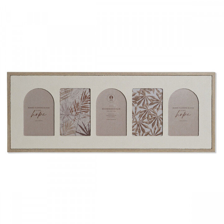 Photo frame Home ESPRIT Beige Crystal MDF Wood Scandinavian 60 X 3 X 34 cm