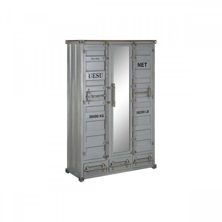 Cupboard Home ESPRIT Container Sky blue Metal 112 x 46 x 174 cm