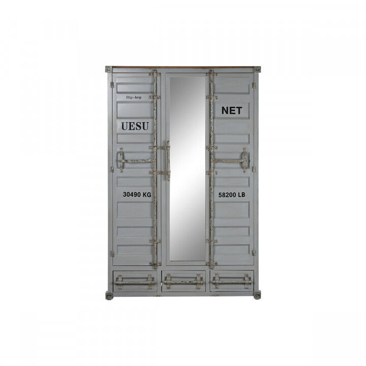 Armario Home ESPRIT Container Azul cielo Metal 112 x 46 x 174 cm