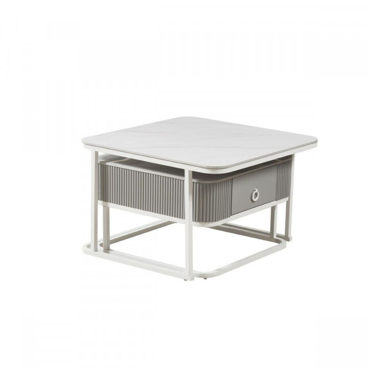 Mesa de Centro Home ESPRIT Blanco 70 x 70 x 45 cm