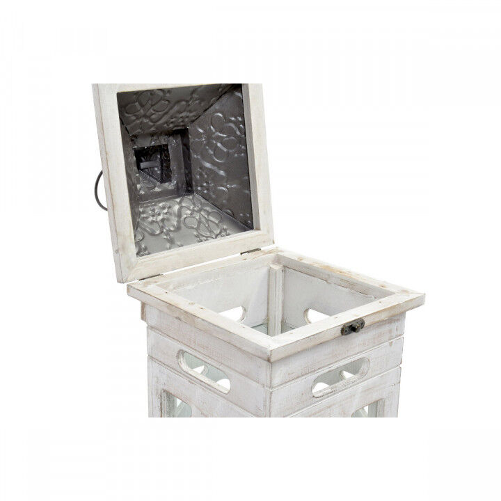 Lantaarnenset Home ESPRIT Natuurlijk Kristal Spar Arabisch 26,5 x 26,5 x 65 cm (2 Onderdelen)