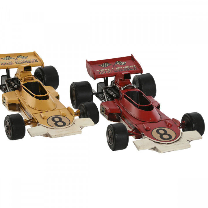 Decoratieve figuren Home ESPRIT Geel Rood Vintage 27 x 16 x 8 cm (2 Stuks)